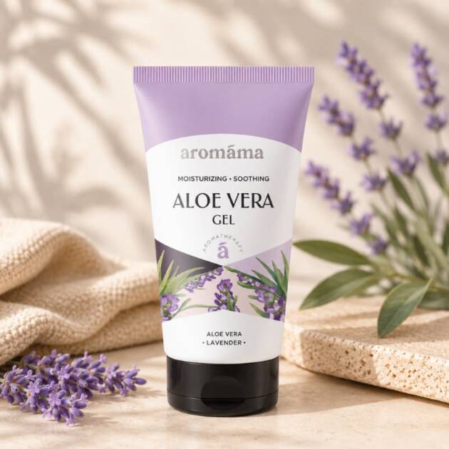 Aloe vera gel med lavendel