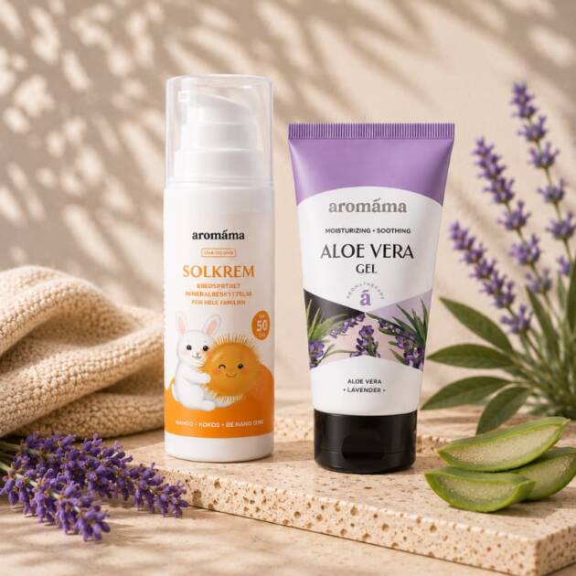 Solkrem SPF50 + Aloe Vera Gel